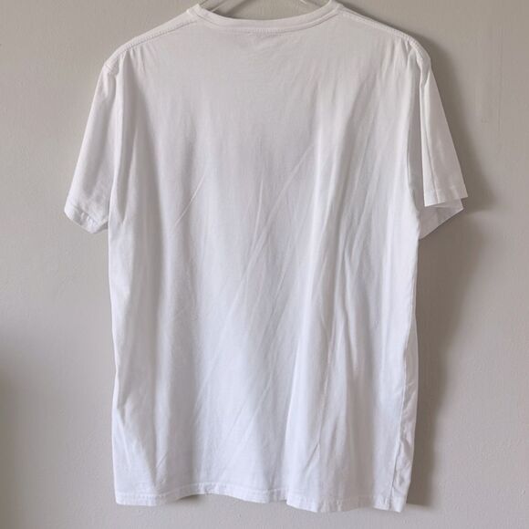 ⭕️ ALEXANDER MCQUEEN Graffiti T-Shirt White Medium - Picture 6 of 6